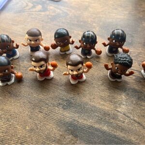 Mini Basketball Player Toy Set - Assorted Skin Tones and Brown Hair